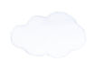 Immagine di Picci cuscino nuvola tinta unita bianco