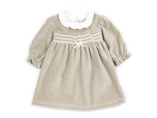 Immagine di Coccodè abitino in ciniglia con punto smock torroncino C58227-63 tg 3 mesi - Vestiti