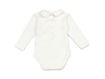 Immagine di Coccodè body camicia in interlock con colletto ricamato panna-panna C58102-1 tg 1 mese