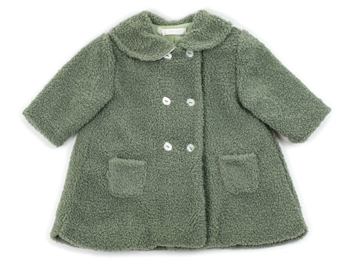 Immagine di Coccodè cappottino in eco pelliccia verde aloe C58369 tg 6 mesi - Giubbini