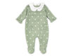 Immagine di Coccodè tutina in jacquard con colletto in twill verde aloe C58031-54 tg 1 mese