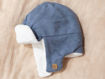 Immagine di Bamboom cappellino pilota con teddy jeans blue 511-74 tg 0-6 mesi