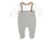 Immagine di Coccodè tutina in ciniglia e jacquard grigio melange/biscotto C58016-13/77 tg 1 mese