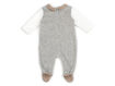 Immagine di Coccodè tutina in ciniglia e jacquard grigio melange/biscotto C58016-13/77 tg 1 mese