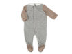 Immagine di Coccodè tutina in ciniglia e jacquard scozzese grigio melange/biscotto C58017-13/77 tg 1 mese