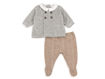 Immagine di Coccodè ghettina in ciniglia grigio melange/biscotto C58057-13/77 tg 1 mese