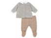 Immagine di Coccodè ghettina in ciniglia grigio melange/biscotto C58057-13/77 tg 1 mese
