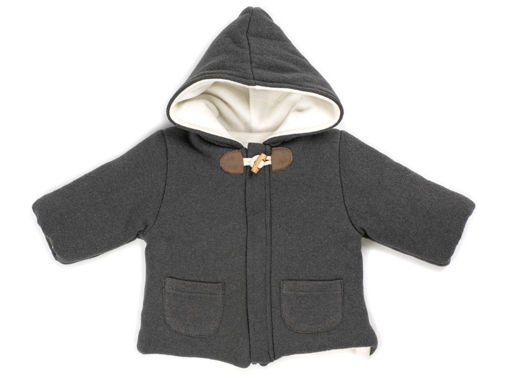Immagine di Coccodè cappotto in caldo jersey grigio sasso C58364-93 tg 3 mesi - Capi spalla