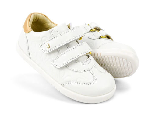 Immagine di Bobux scarpa I Walk Sprite embossed white-pale gold 640702 tg 23 - Scarpine neonato
