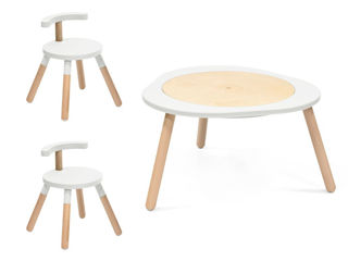 Immagine di Stokke tavolo + 2 sedie MuTable V2 bianco - Tavoli da gioco per bambini