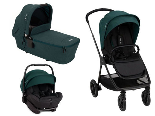 Immagine di Nuna trio Triv next con Lytl e Arra next lagoon - Passeggini trio e duo