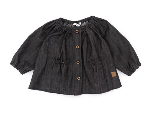 Immagine di Bamboom blusa con apertura davanti dark grey 487-25 tg 3 mesi - T-Shirt e Top
