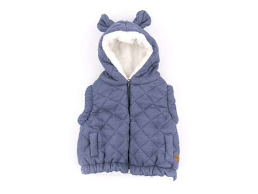 Immagine di Bamboom gilet con orecchie jeans blue 505-54 tg 3 mesi - Giubbini