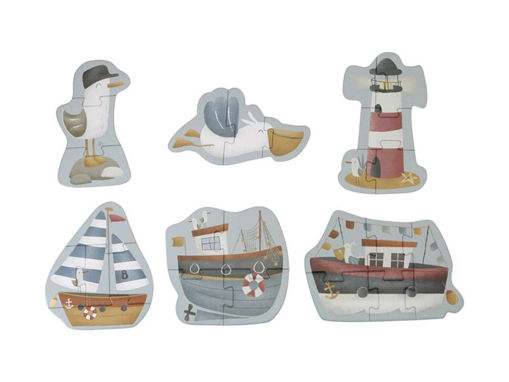 Immagine di Little Dutch puzzle 6 in 1 Sailors Bay - Educativi