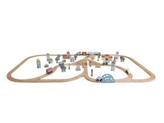 Immagine di Little Dutch treno ferroviario XXL - Giocattoli in legno