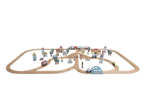 Immagine di Little Dutch treno ferroviario XXL - Giocattoli in legno Little Dutch
