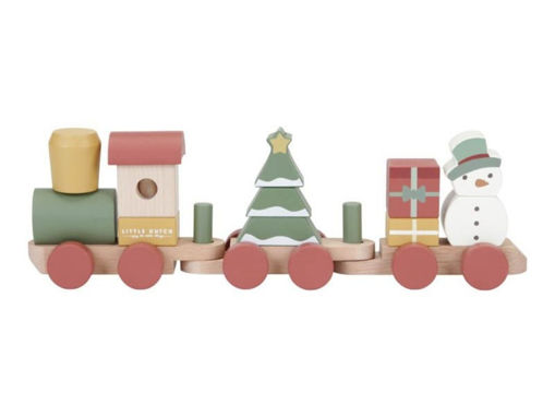 Immagine di Little Dutch trenino impilabile di Natale - Educativi