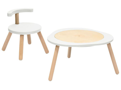 Immagine di Stokke tavolo + sedia MuTable V2 bianco - Centri attività