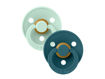 Immagine di Bibs set 2 ciucci in caucciù Colour 0-6 m menta e blu lago - Idee regalo neonato