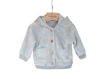 Immagine di Bamboom cardigan con orecchie in velluto grigio ghiaccio 651 tg 9-12 mesi - Capi spalla