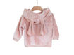 Immagine di Bamboom cardigan con orecchie in velluto rosa cipria 651 tg 1 mese