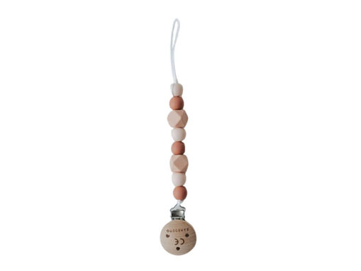 Immagine di Bamboom catenella portaciuccio rosa CBE003 - Portaciuccio e catenelle