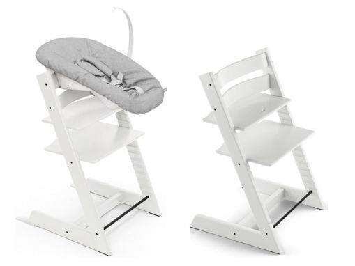 Immagine di Stokke sedia Tripp Trapp bianco con Newborn Set V2 - Seggioloni pappa