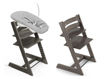 Immagine di Stokke sedia Tripp Trapp grigio opaco con Newborn Set V2 - Seggioloni pappa