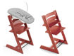 Immagine di Stokke sedia Tripp Trapp warm red con Newborn Set V2 - Seggioloni pappa