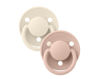 Immagine di Bibs set 2 ciucci in silicone De Lux taglia unica avorio e rosa cipria - Ciucci