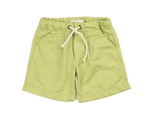 Immagine di Coccodè bermuda in lino/cotone verde foglia C59275 tg 9 mesi - Pantaloni