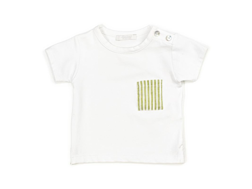 Immagine di Coccodè t-shirt bianco-verde foglia C59192 tg 6 mesi - Maglie