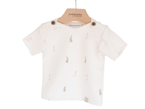 Immagine di Bamboom maglietta con stampa e bottoncini spalle coniglio 500PE tg 3 mesi - T-Shirt e Top