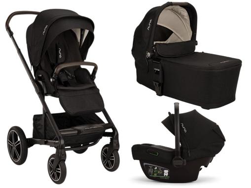 Immagine di Nuna trio Mixx Next con Pipa Next i-Size caviar - Passeggini trio