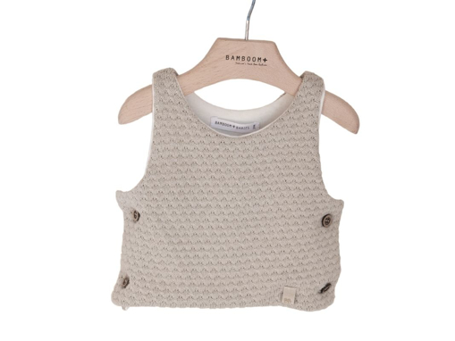 Immagine di Bamboom top a maglia con bottoni laterali sabbia 563 tg 6 mesi - Maglie
