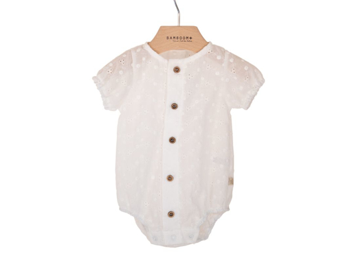 Immagine di Bamboom pagliaccetto bimba off white 552 tg 1 mese - Tutine