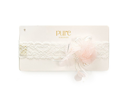 Immagine di Pure fascia pizzo panna rosa PC01765 tg I - Accessori moda