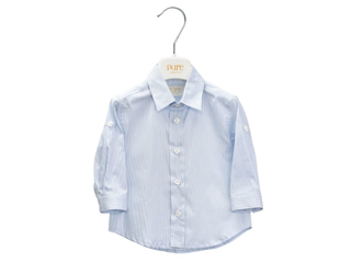 Immagine di Pure camicia riga blu PC01175 tg 6 mesi - Maglie