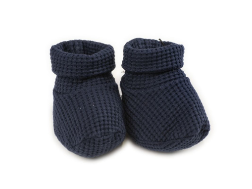 Immagine di Coccodè babbucce in jersey waffle blu navy C059882 tg 3-6 mesi - Calzine per neonato