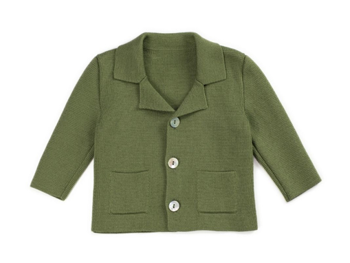 Immagine di Coccodè giacchina in tricot verde foglia C59629 tg 6 mesi - Giubbini
