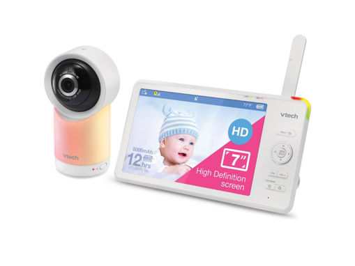 Immagine di Vtech Monitor Video Baby WiFi Smart 1080p con Accesso Remoto, Panoramica e Inclinazione a 360 Gradi e Display HD 720p da 7 Pollici - Baby monitor