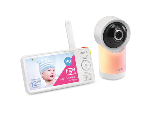 Immagine di Vtech Monitor Video Baby WiFi Smart 1080p con Accesso Remoto, Panoramica e Inclinazione a 360 Gradi e Display HD 720p da 5 Pollici - Baby monitor