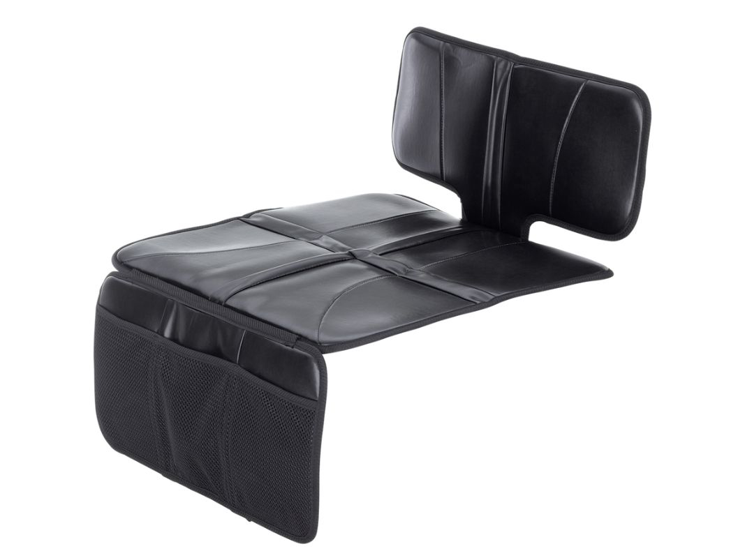 2 Protezioni Per Sedili Auto Posteriori - Tappetini Reversibili In Pelle PU, Grigio - 4