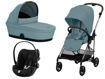 Immagine di Cybex trio Melio stormy blue - Passeggini trio e duo