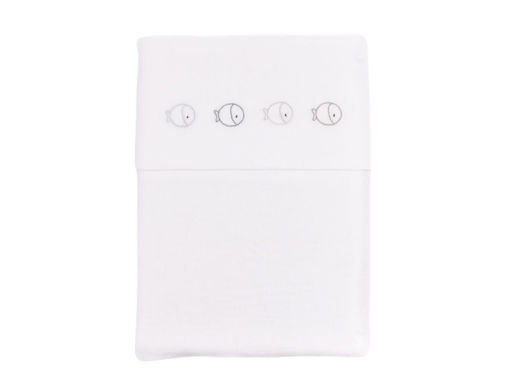 Immagine di Bamboom set lenzuola lettino fishes 110 x 140 cm - Corredino nanna