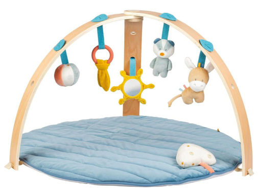 Immagine di Nattou tappeto con archi in legno Felix e Leo - Palestrine e tappeti