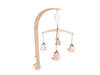 Immagine di Bamboom giostrina in legno con toy a maglia di bambù tulips - Giostrine e carillon