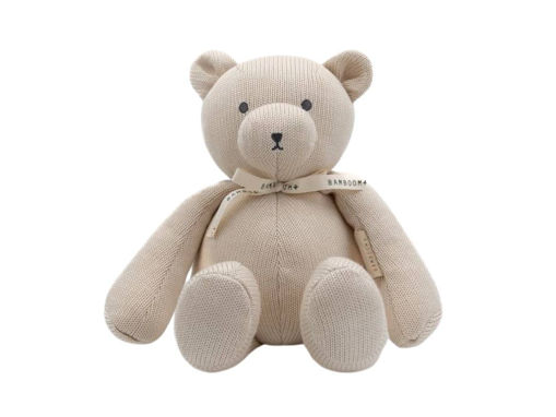 Immagine di Bamboom orsacchiotto musicale a maglia oyster grey - Peluches
