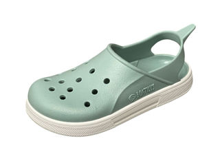 Immagine di Boatilus sabot Cloggy verde pastello/bianco tg 24/25 - Scarpine neonato