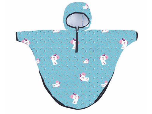 Immagine di Mr Tiggle mantellina antipioggia Unicorno Azzurro tg S - Capi spalla